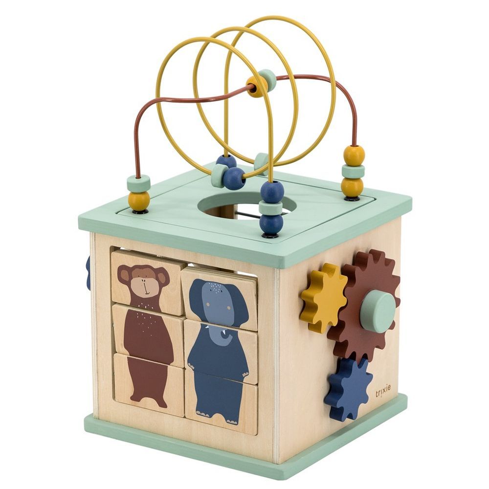 Trixie - 5-In-1 Wooden Activity Cube