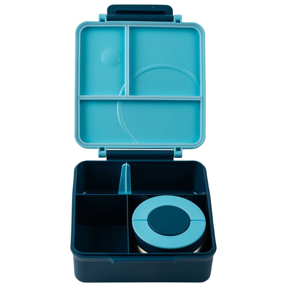 Munchbox Bento - 3/5 Compartment Thermos Bento Box - Blueberry