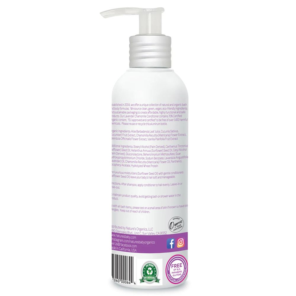 Nature's Baby Organics - Conditioner And Detangler - Lavender Chamomile - 236.5 ml