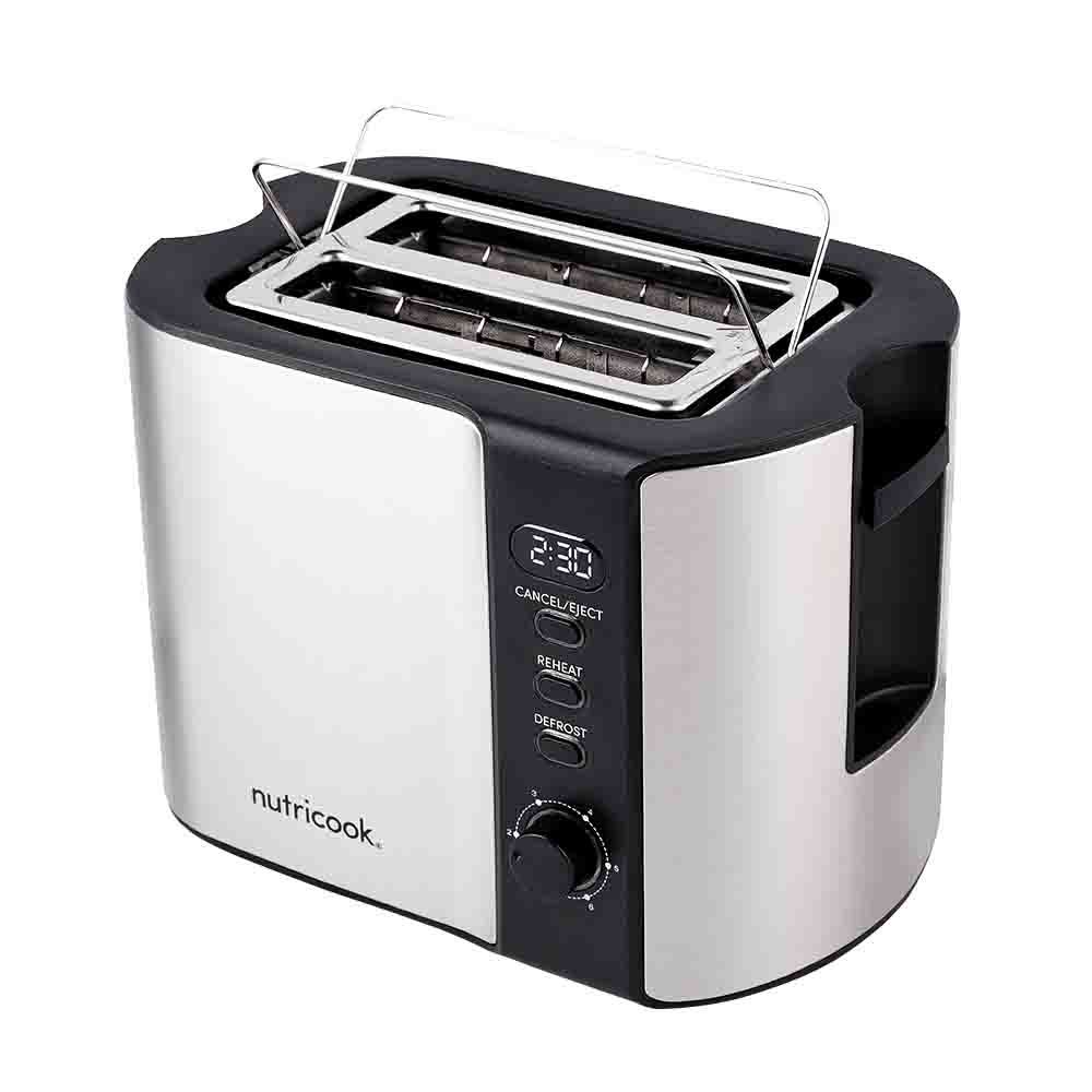 Nutricook - Digital 2-Slice Toaster W/ LED Display - Black