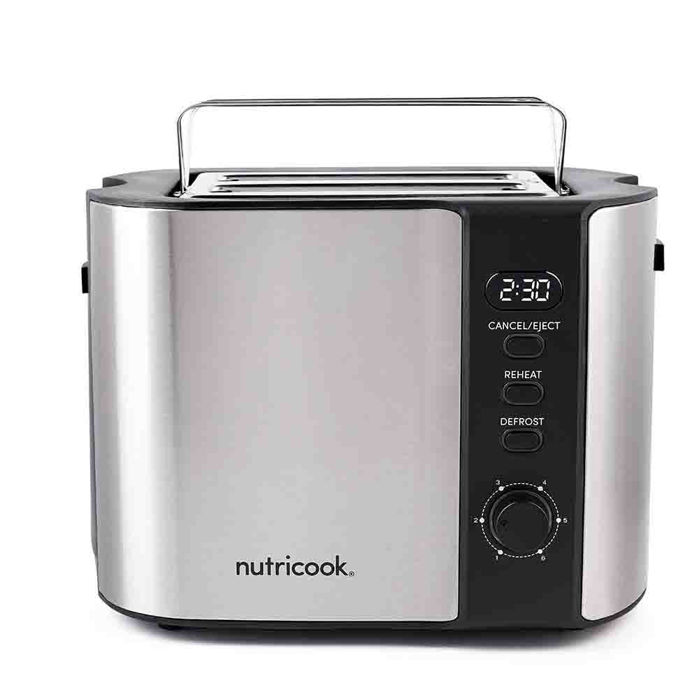 Nutricook - Digital 2-Slice Toaster W/ LED Display - Black