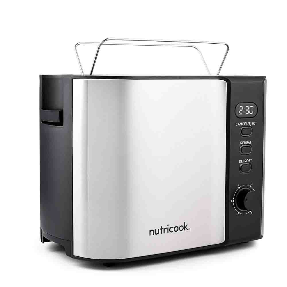 Nutricook - Digital 2-Slice Toaster W/ LED Display - Black