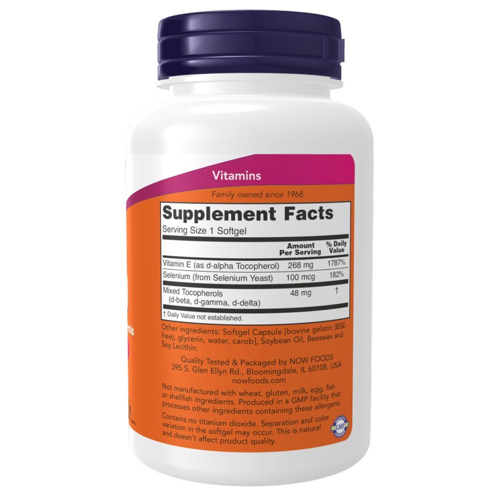 Now Foods - Vitamin E-400iu - 100 Softgels