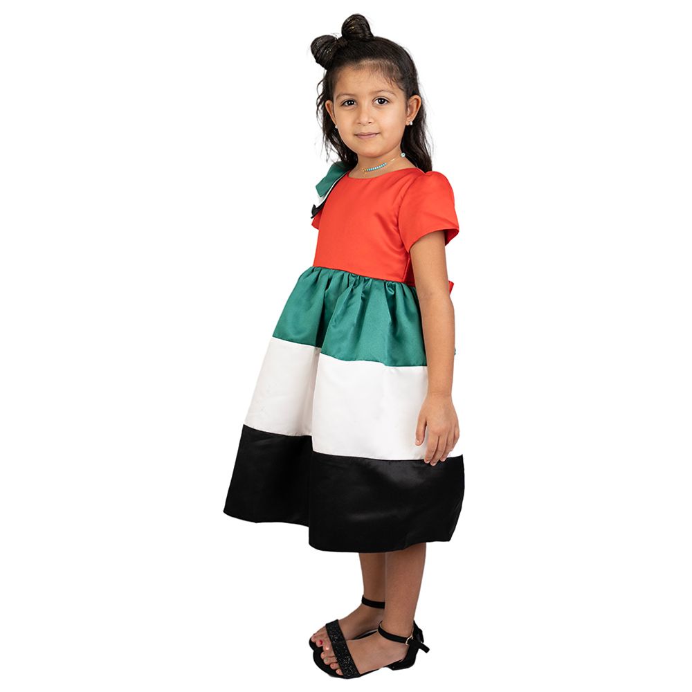 D' Daniela - UAE National Day Flag Bow Dress