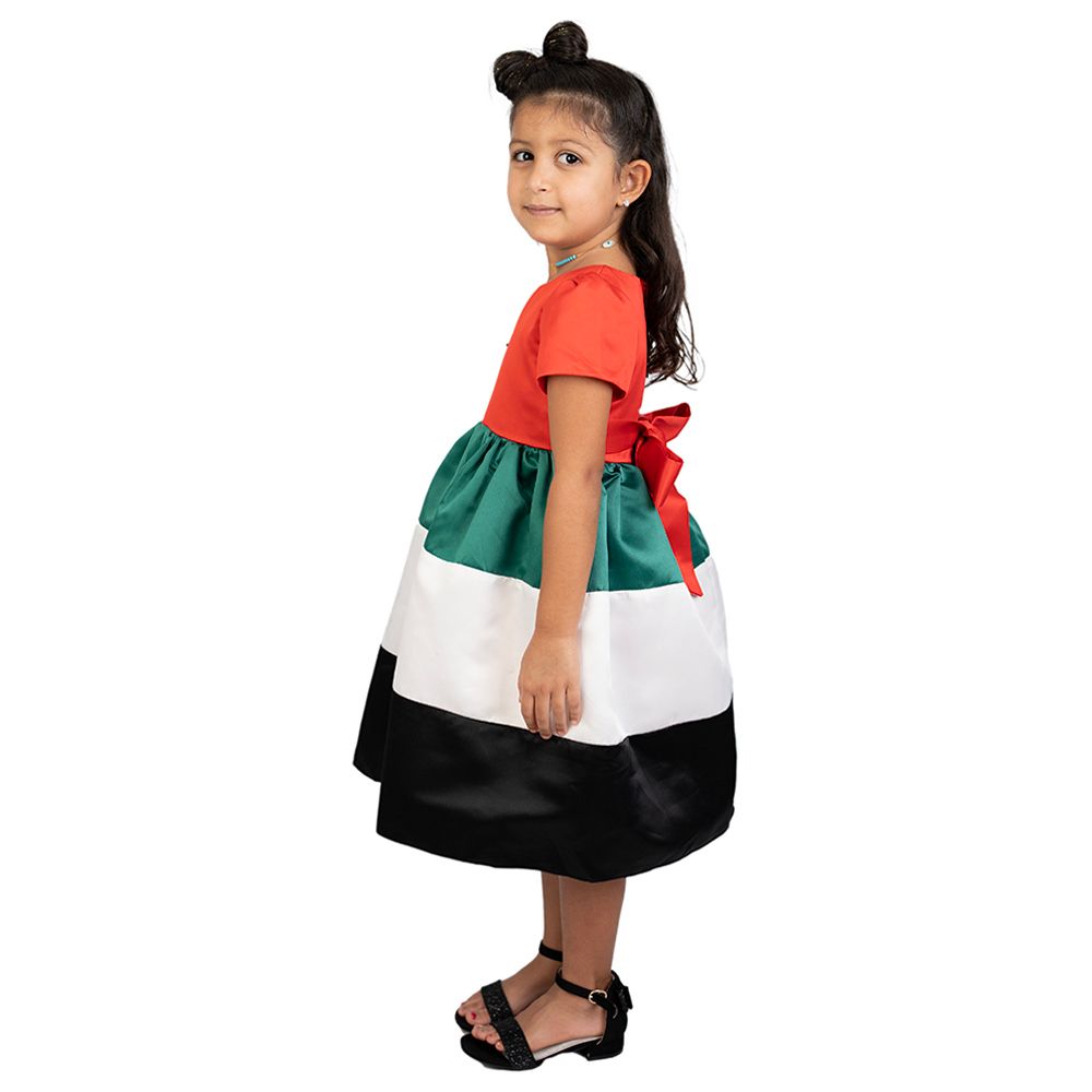 D' Daniela - UAE National Day Flag Bow Dress