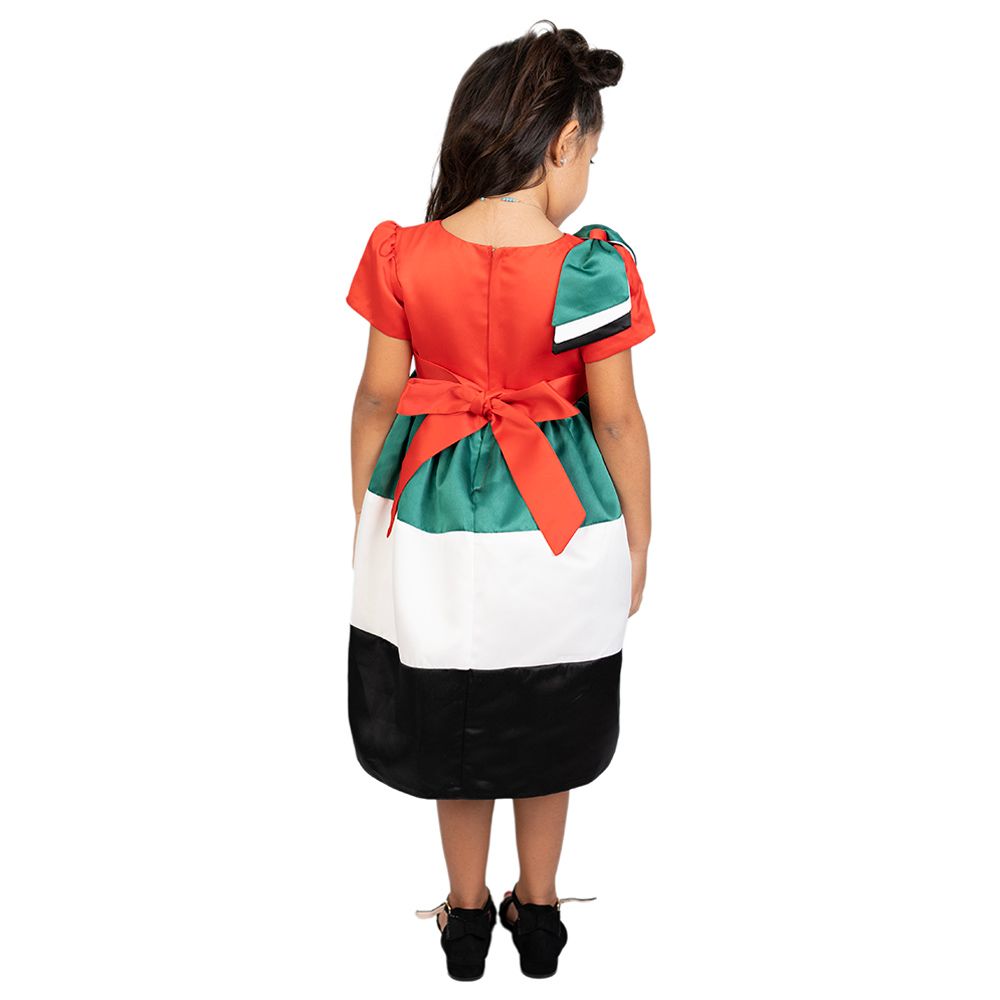 D' Daniela - UAE National Day Flag Bow Dress