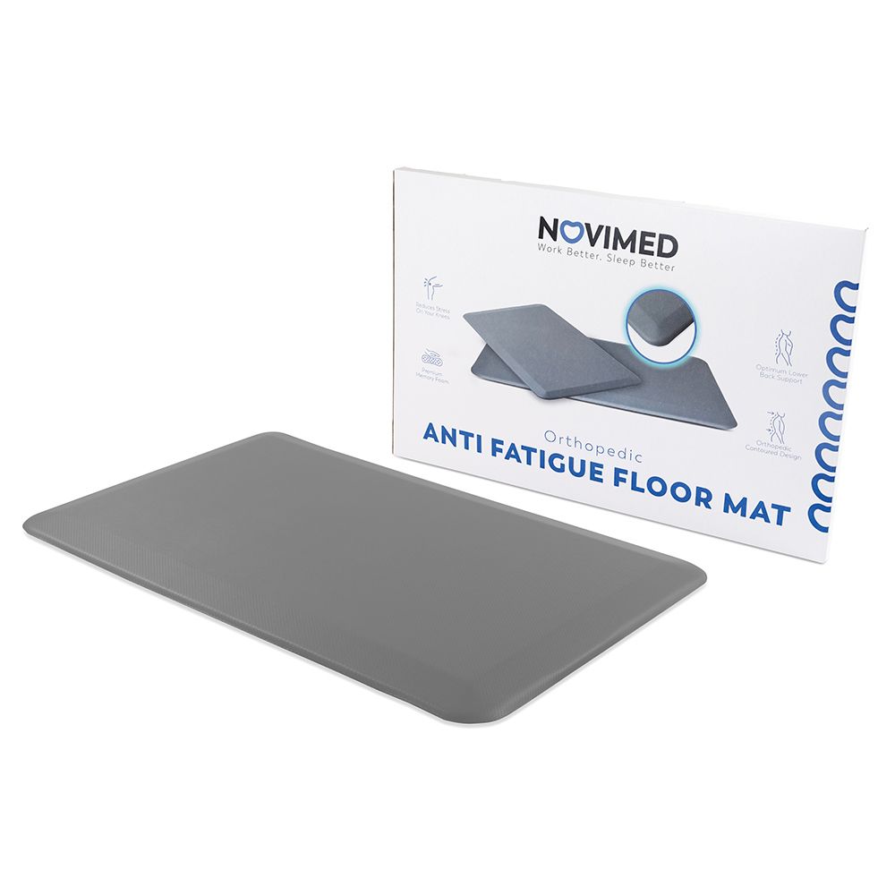 Novimed - Orthopedic Anti Fatigue Floor Mat - Grey