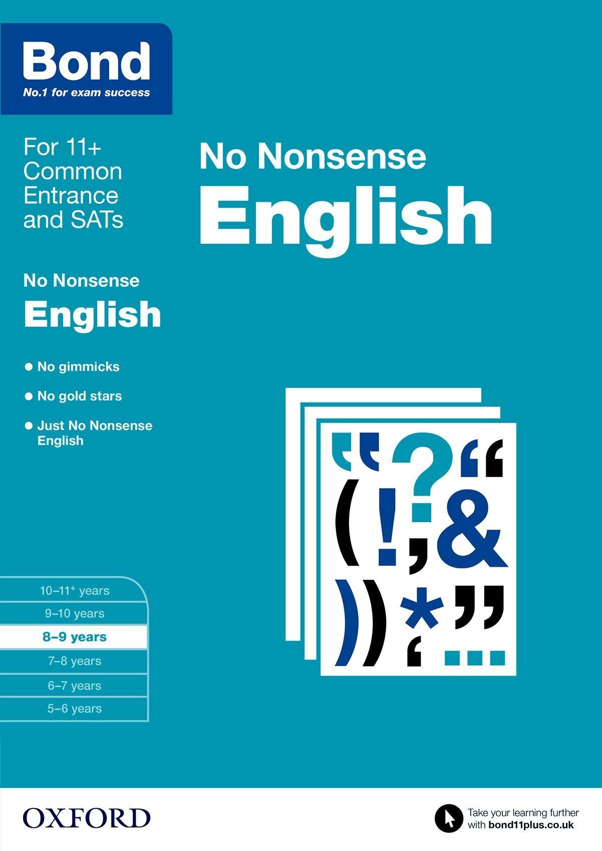 Bond No Nonsense English 8-9 Years