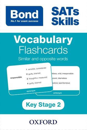 Bond Sats Skills Vocabulary Flashcard Similar-Opposite Words