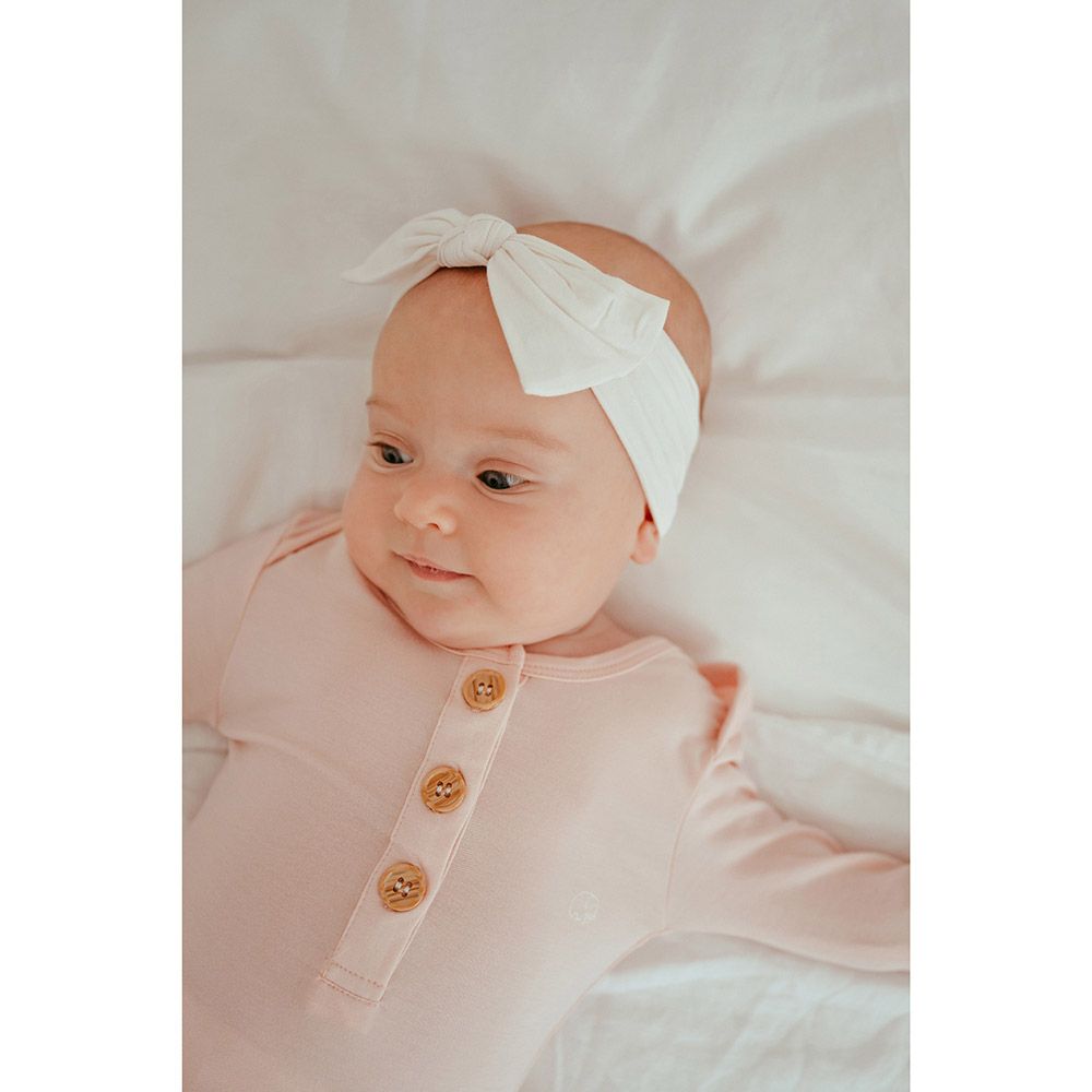 Anvi Baby - Organic Knotted Headband - White