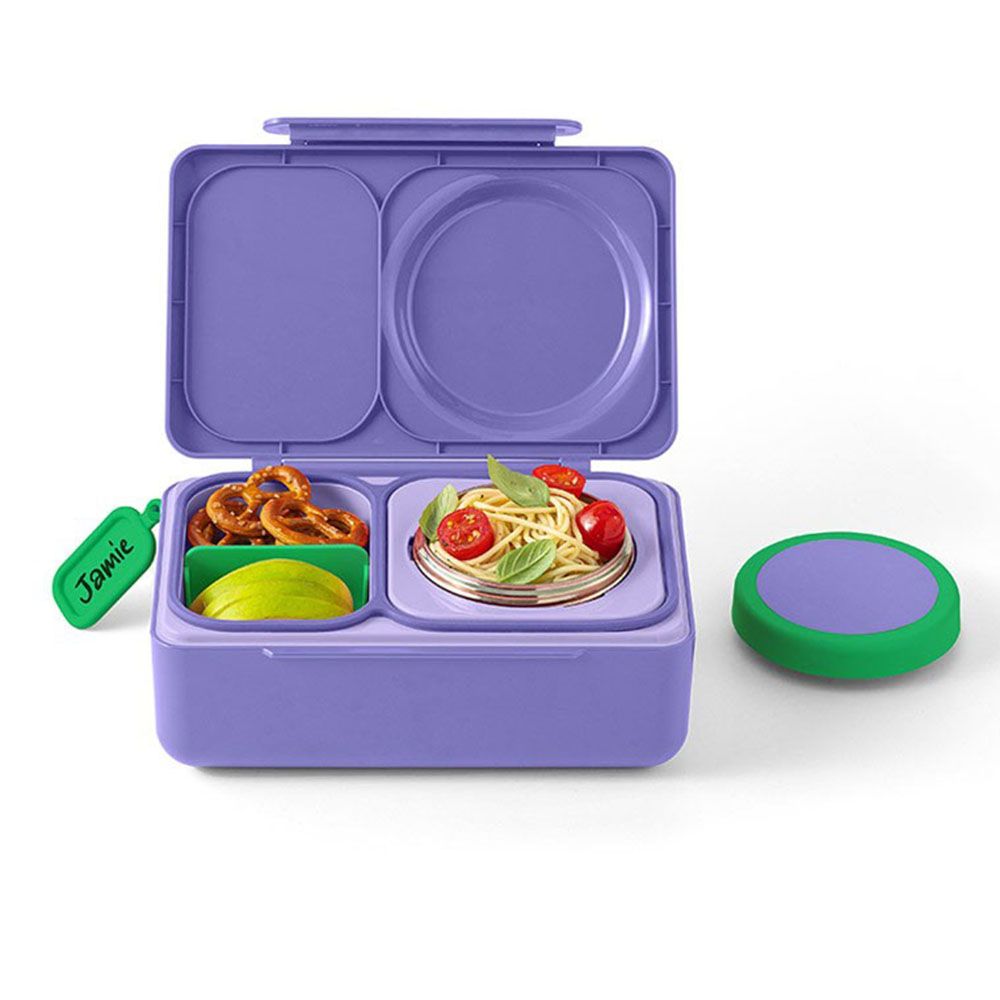 OmieBox - OmieLife Up Bento Box With Thermos And Ice Pack - Galaxy Purple