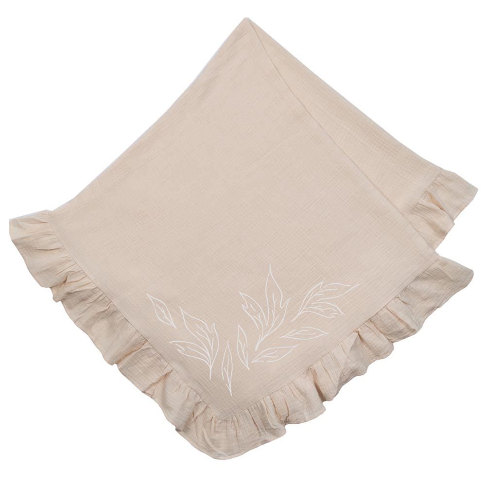 Pioen Baby - Petiole Ruffle Baby Blanket - Beige