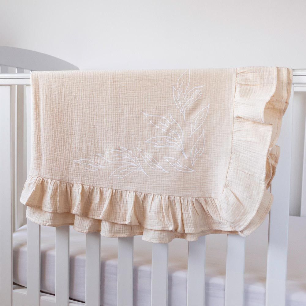 Pioen Baby - Petiole Ruffle Baby Blanket - Beige