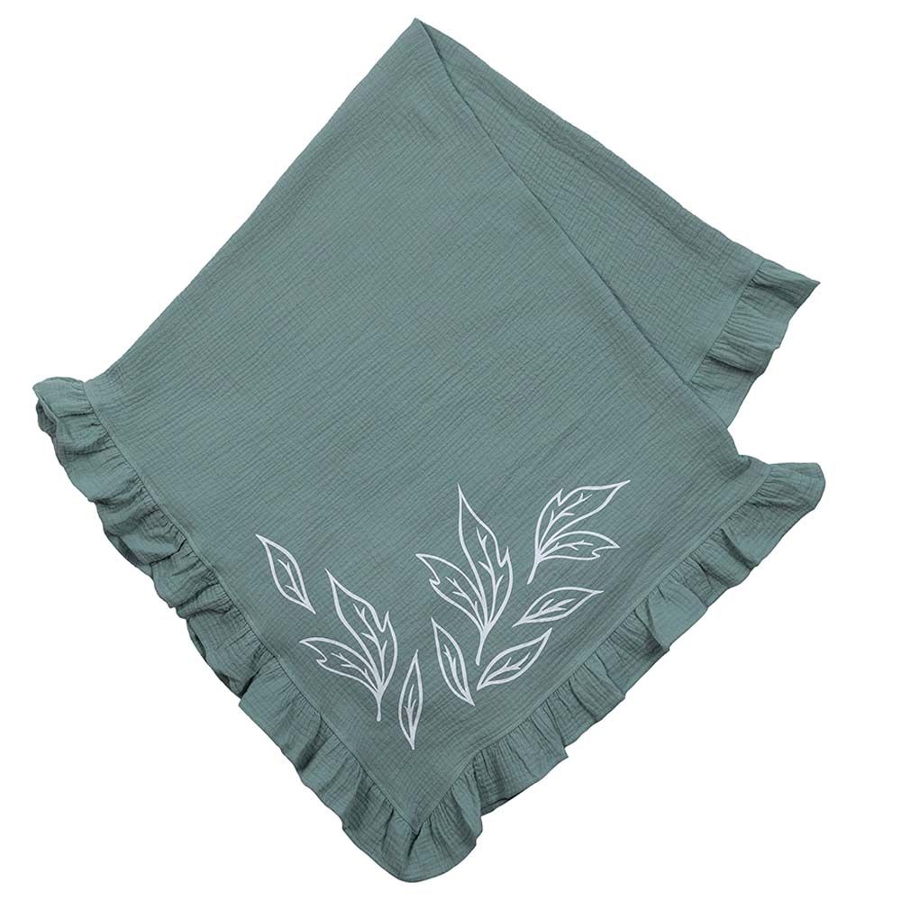 Pioen Baby - Petiole Ruffle Baby Blanket - Sage Green