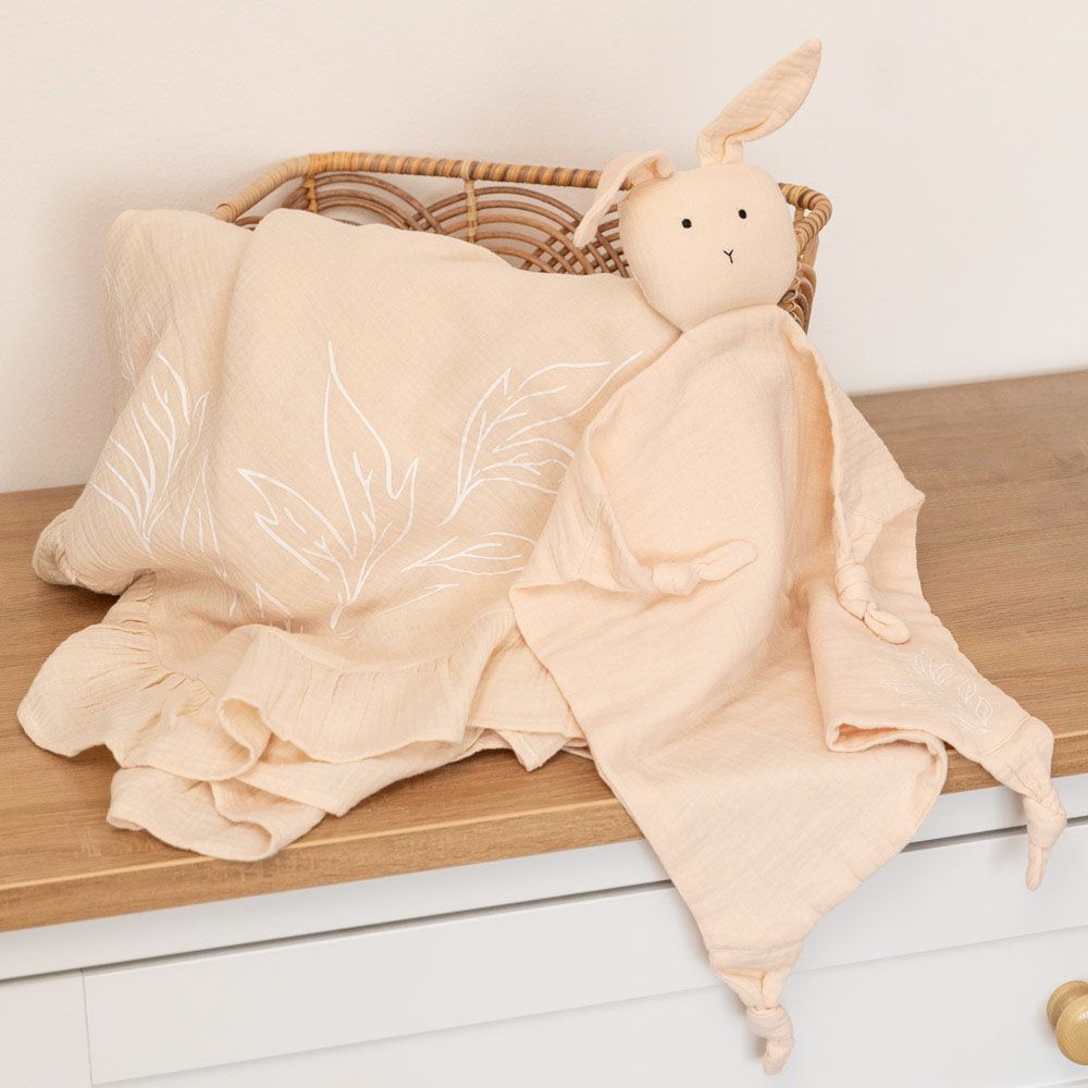 Pioen Baby - Petiole Bunny Baby Lovey Plush - Beige