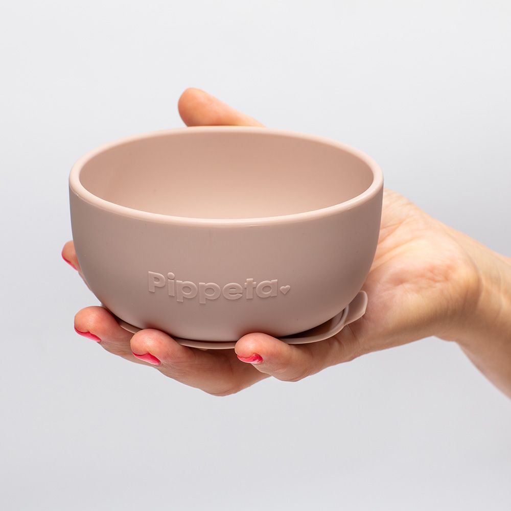 Pippeta - Silicone Suction Bowl - Ash Rose