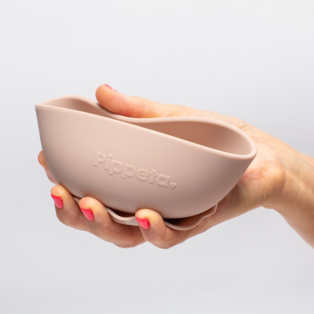 Pippeta - Silicone Suction Bowl - Ash Rose