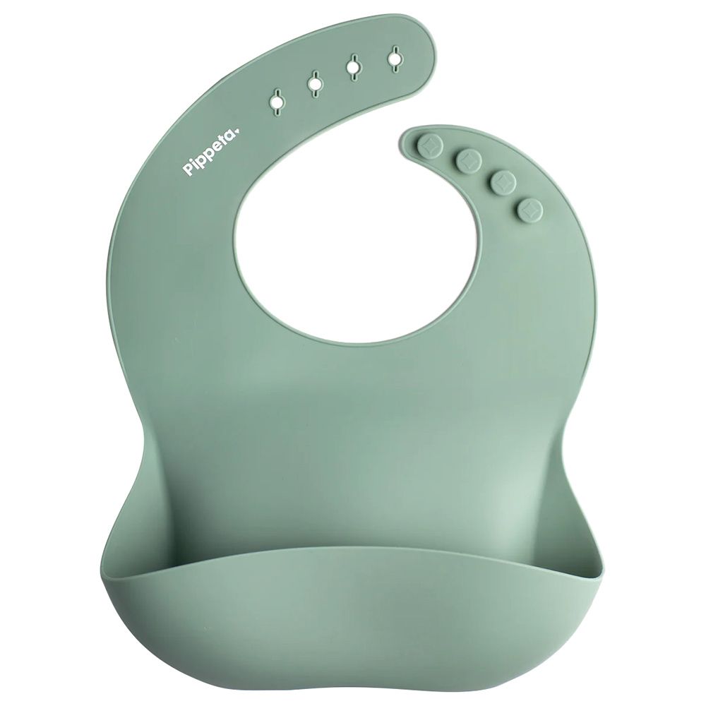 Pippeta - Silicone Bib - Meadow Green