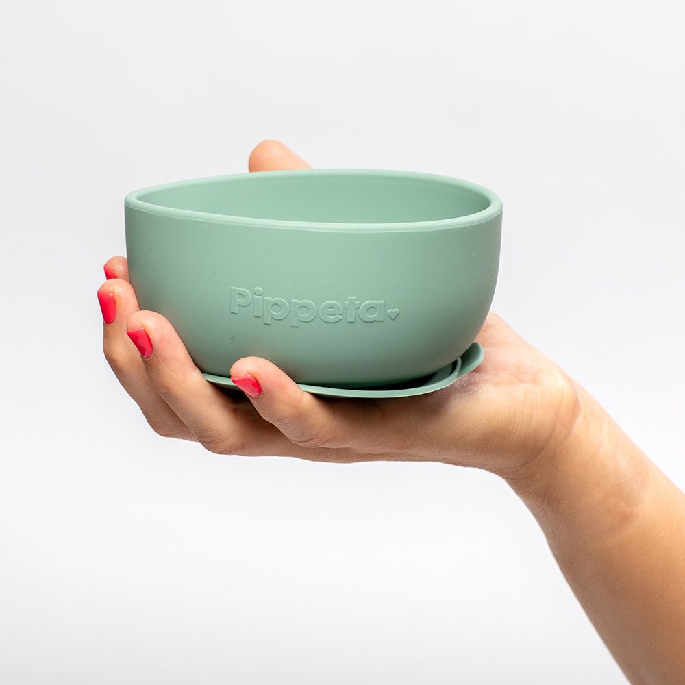 Pippeta - Silicone Suction Bowl - Meadow Green