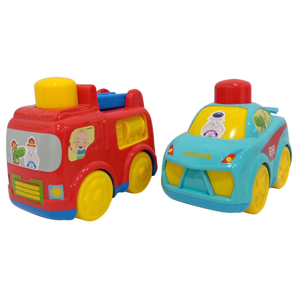 HapeeCapee - Press N Go Rescue Car - Style May Vary - 1 pc