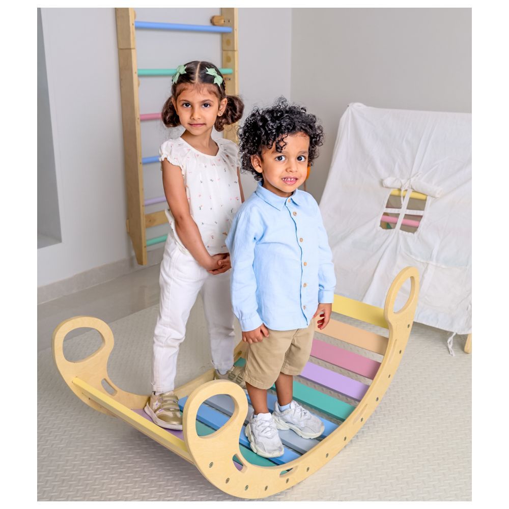 The Play Room - Rocker Balance Board - Pastel Colours