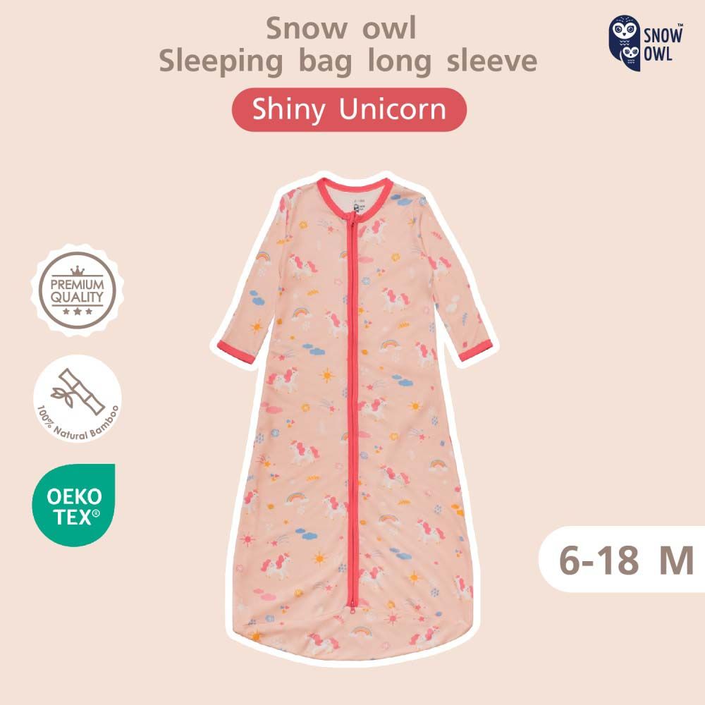 Snow Owl - Long Sleeve Sleeping Bag - Shiny Unicorn