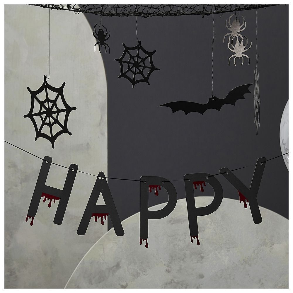 Ginger Ray - Blood Drip Happy Halloween Bunting