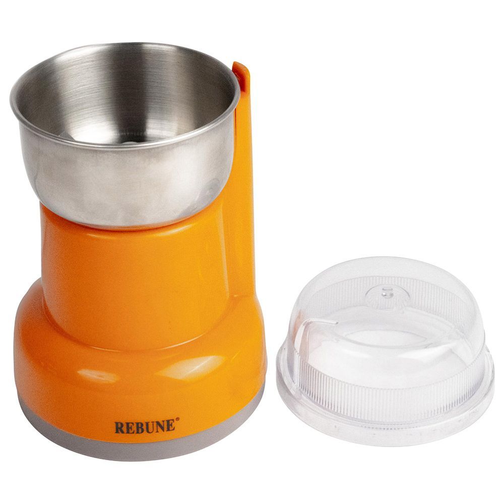 Rebune - Electric Coffee & Spcies Grinder - Orange - 180 Watts - 50 g