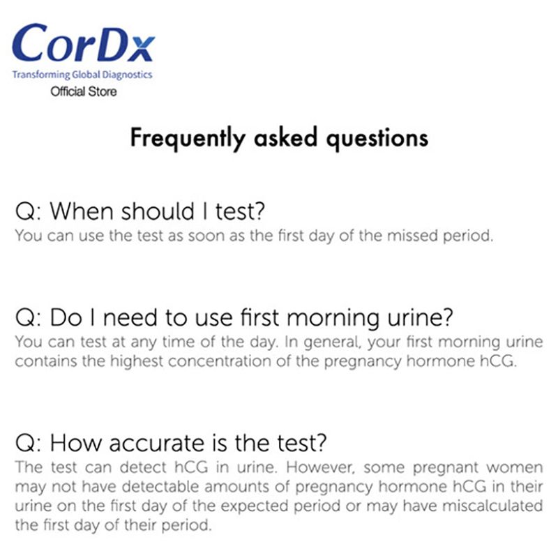 Cordx - Midstream FDA Approved - 1 Pregnancy Test