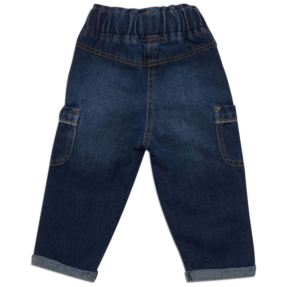 Little Kangaroos - Baby Girl Denim Jeans w/ Pockets - Blue