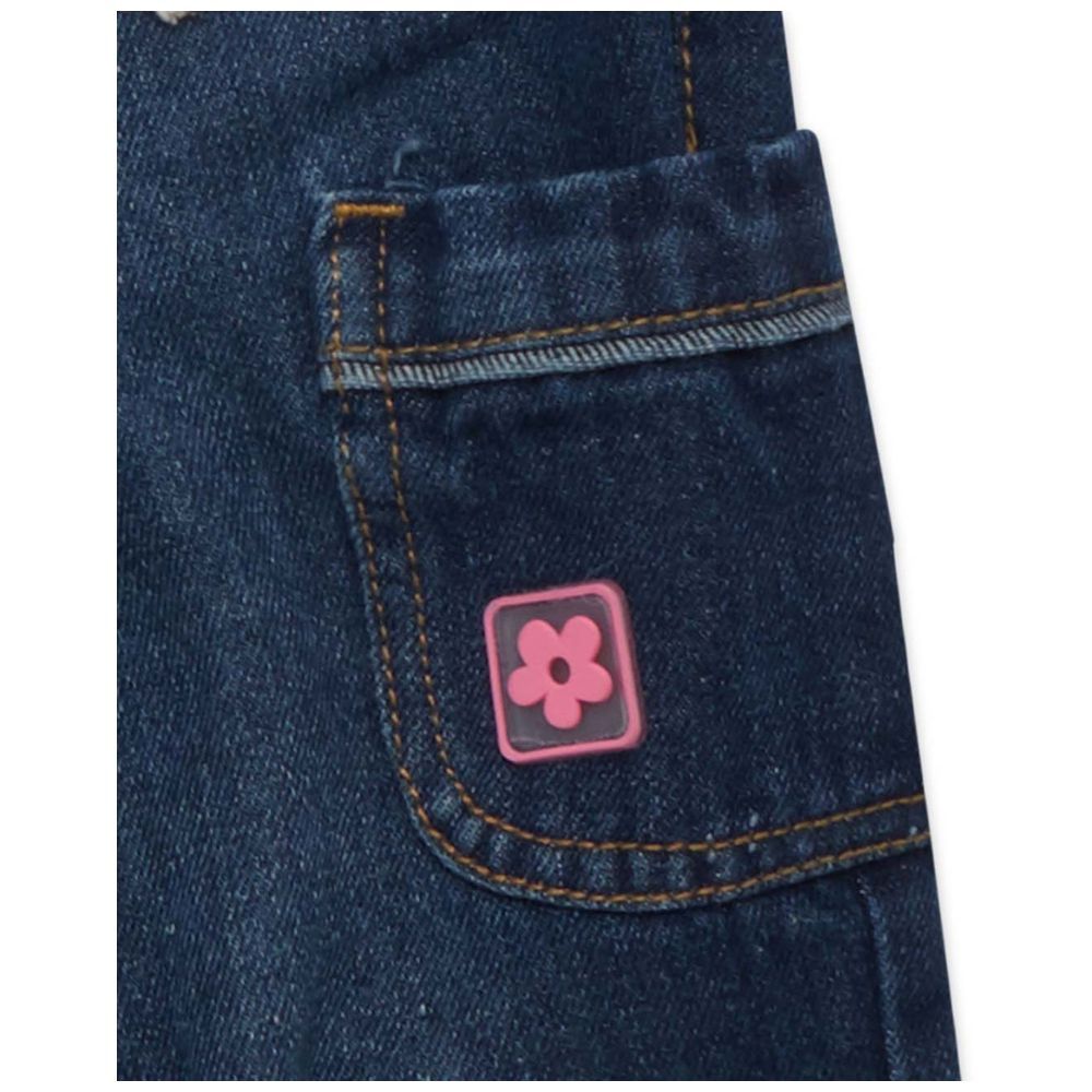 Little Kangaroos - Baby Girl Denim Jeans w/ Pockets - Blue