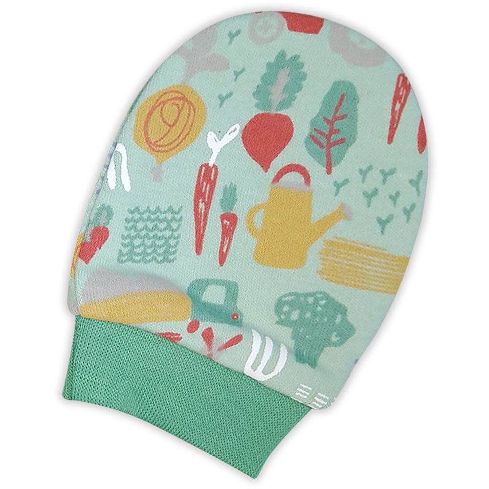 Smart Baby - Baby Boy Printed Mittens - Green