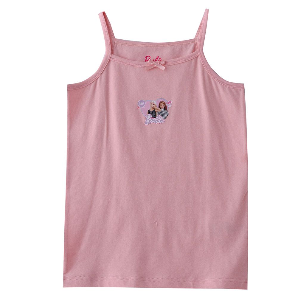 Barbie - 3pc-Set - Girl Printed Camisole - White/Pink