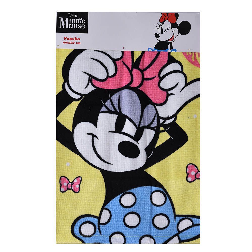 Minnie Mouse - Girl Towel Poncho - Yellow