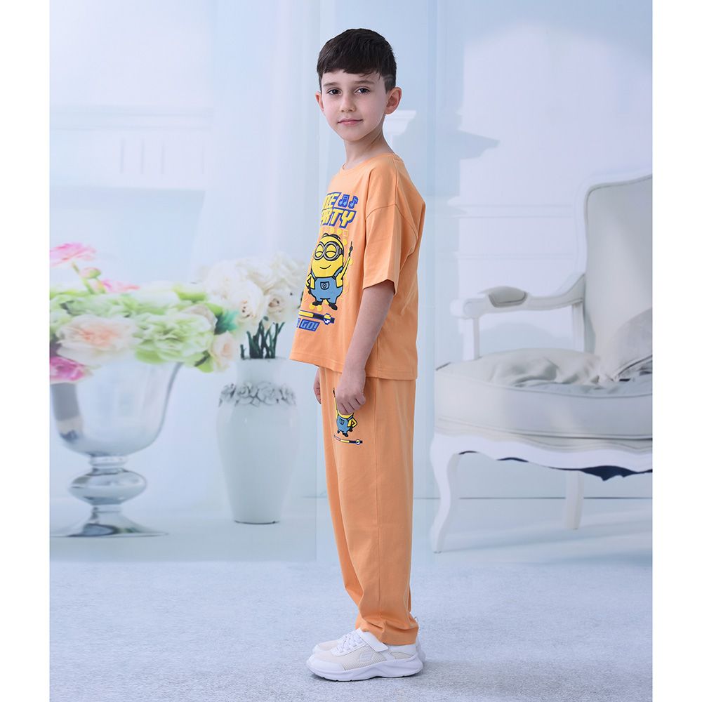 Minions - 2pc-Set - Half Sleeve T-Shirt w/ Pyjama - Orange