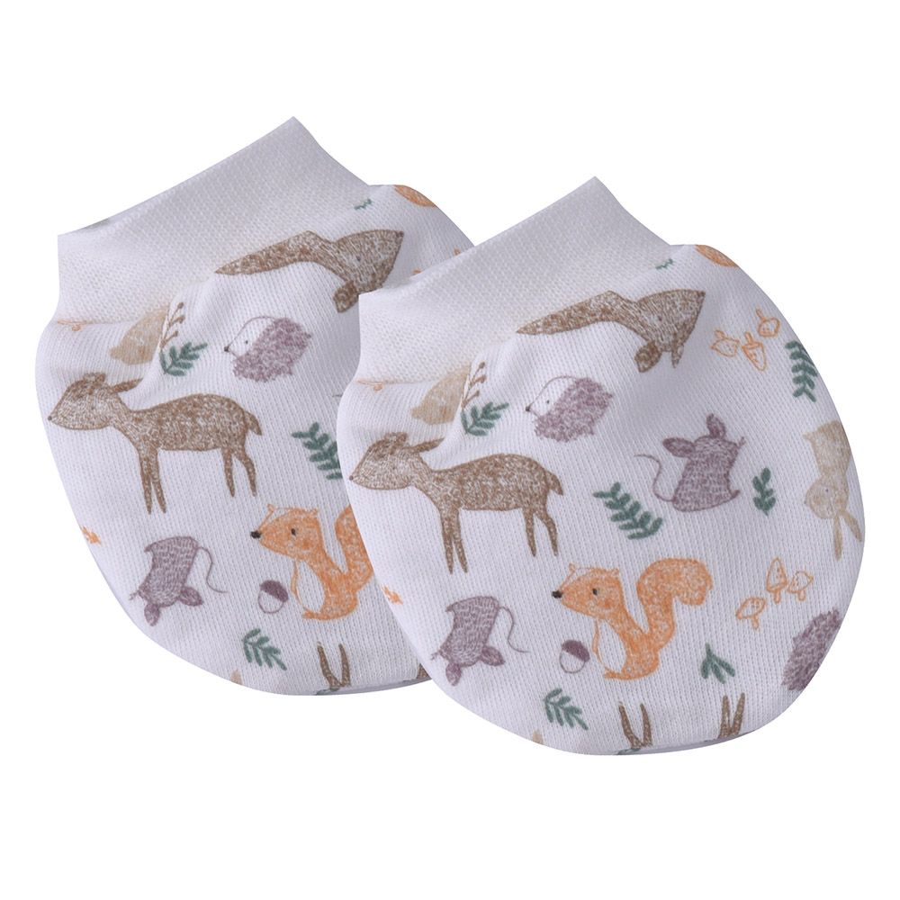 Rock A Bye Baby - 5pc-Set - Unisex Animal Gift Set - White