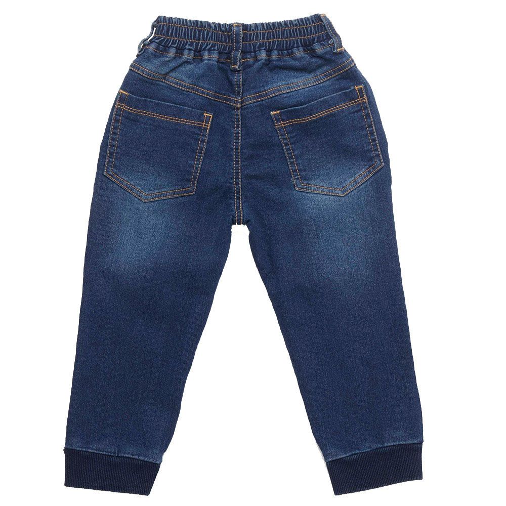 Little Kangaroos - Boy Full Elastic Denim Jeans - Dark Blue