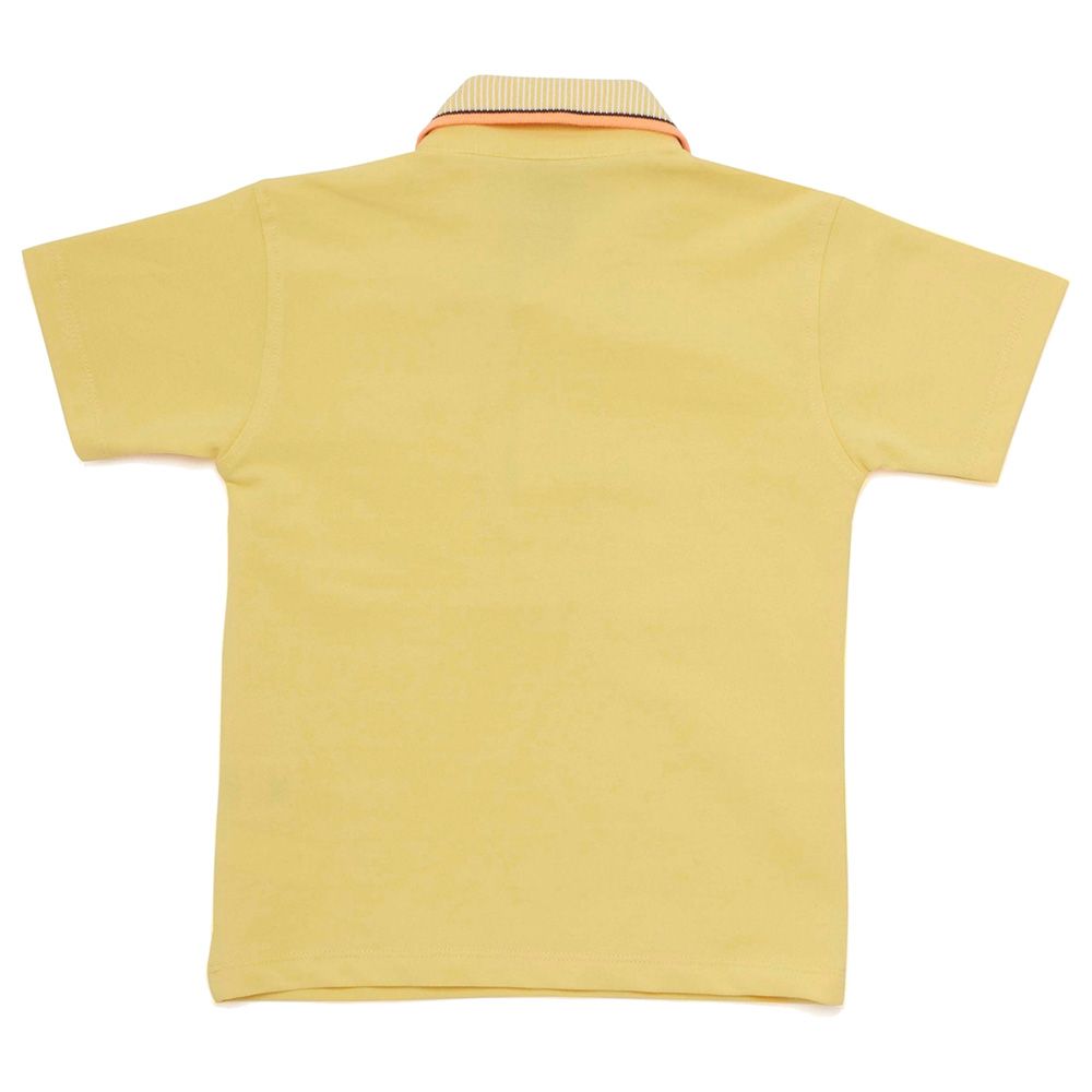 Little Kangaroos - Boy Half Sleeve Polo T-Shirt - Yellow