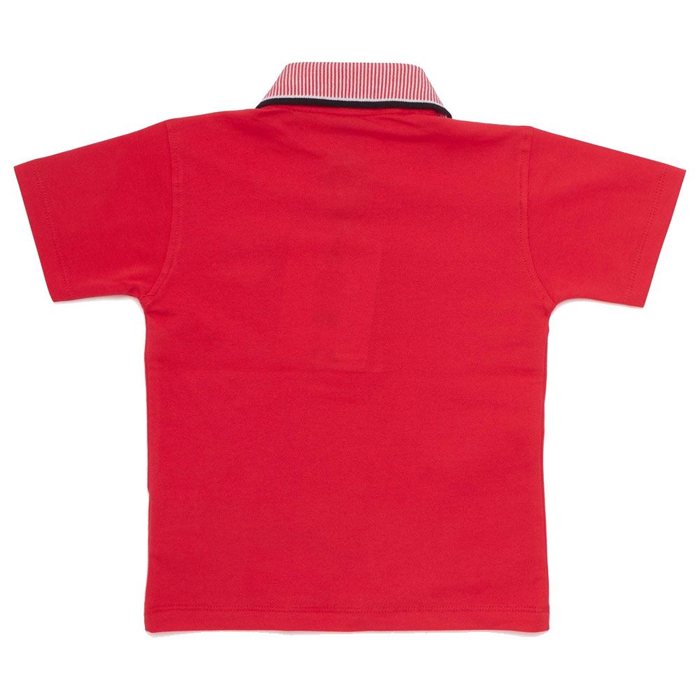 Little Kangaroos - Boy Half Sleeve Polo T-Shirt - Red