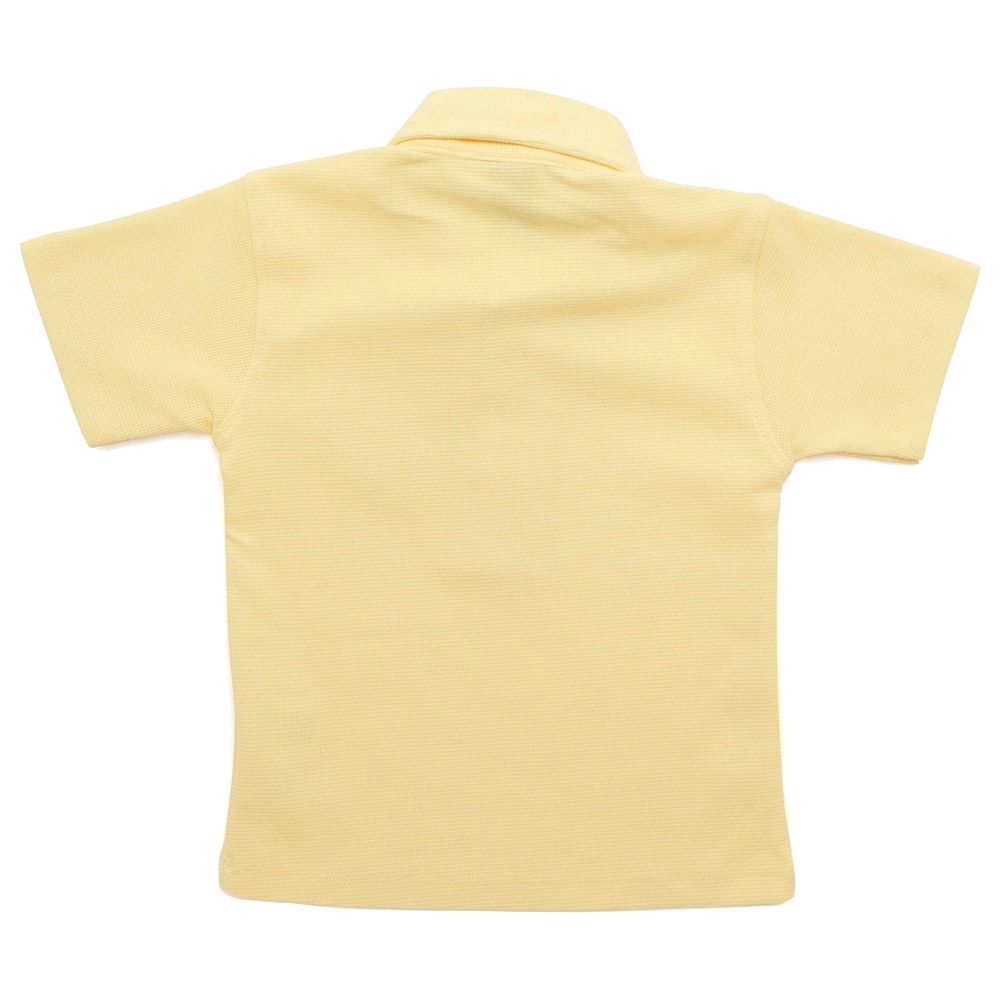 Little Kangaroos - Boy Collar Neck Half Sleeve Polo T-Shirt - Yellow