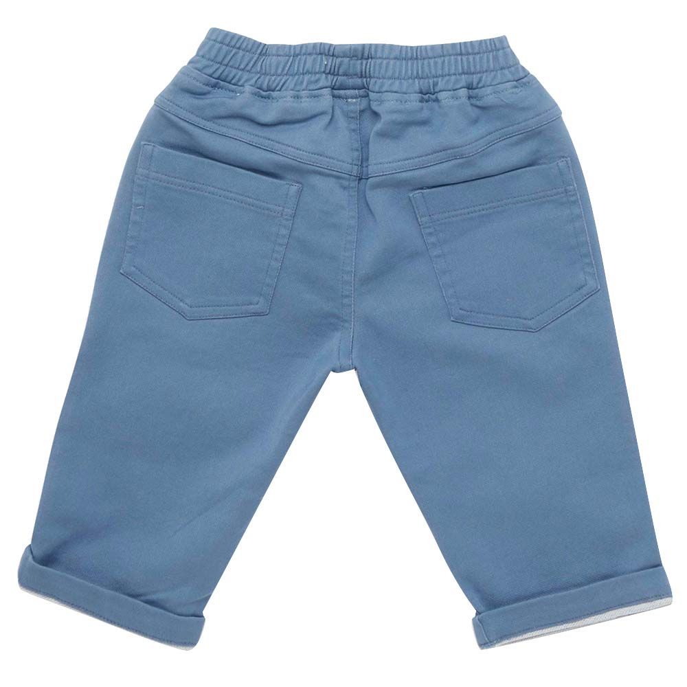 Little Kangaroos - Baby Boy Full Elastic Jeans - Dark Blue