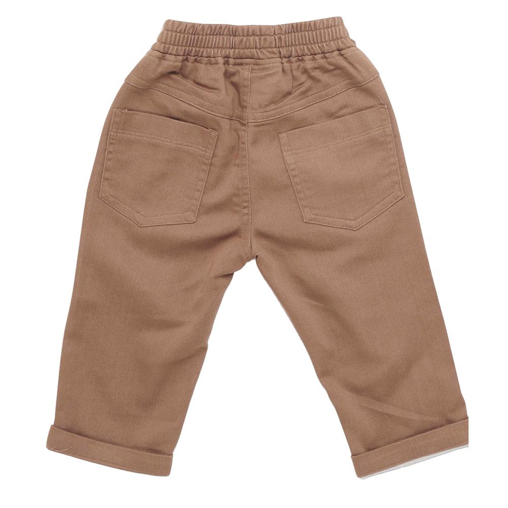 Little Kangaroos - Baby Boy Full Elastic Jeans - Brown