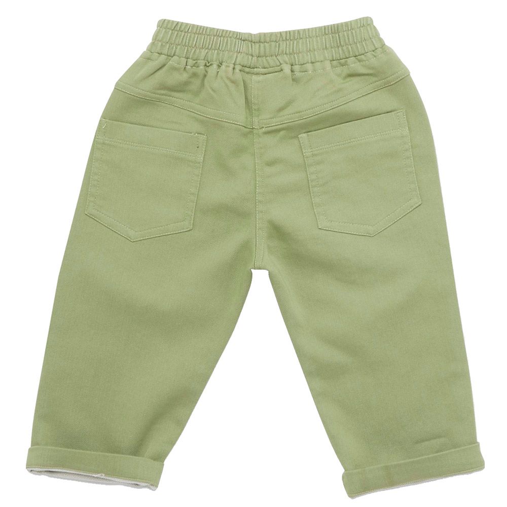 Little Kangaroos - Baby Boy Full Elastic Jeans - Olive