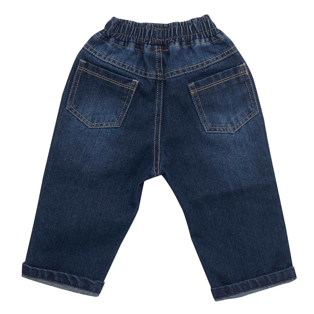 Little Kangaroos - Baby Boy Fully Elasticated Denim Jeans - Dark Blue