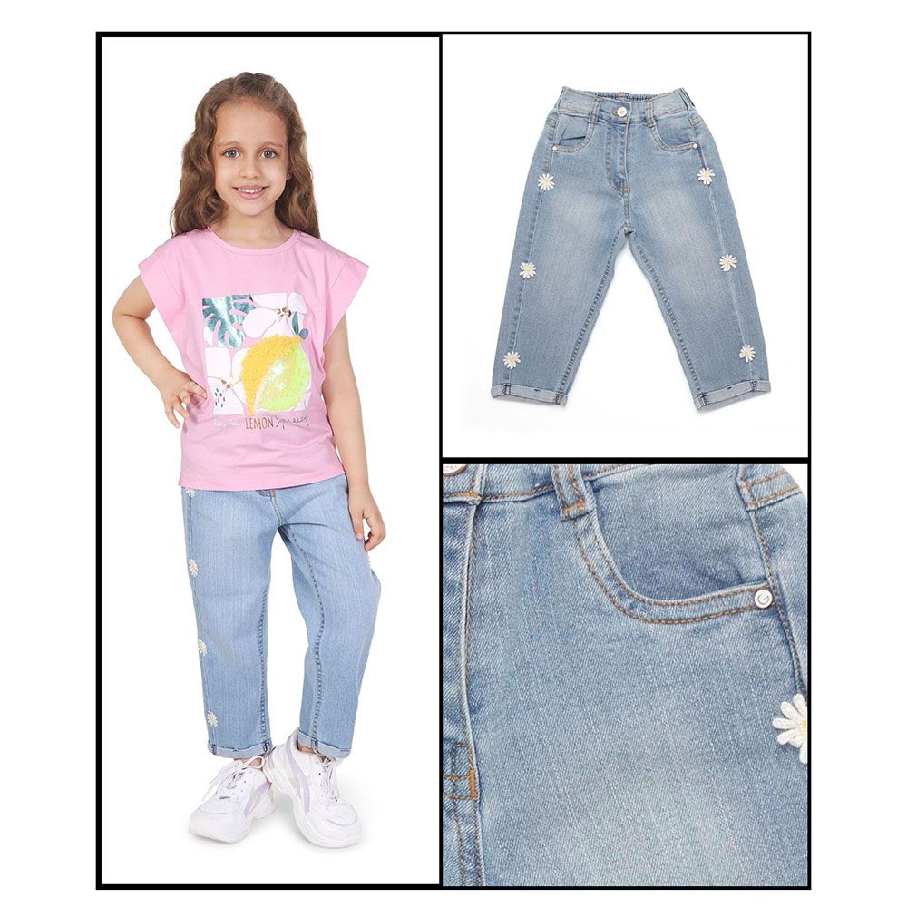 Little Kangaroos - Girl Denim Jeans - Light Blue