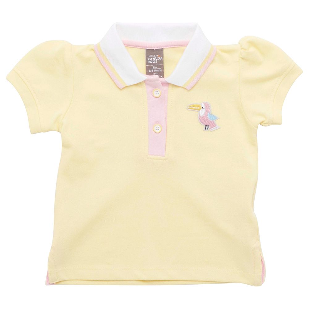 Little Kangaroos - Baby Girl Half Sleeve Polo T-Shirt - Mango