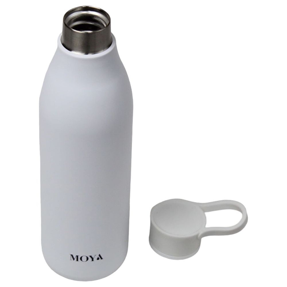 Moya - Blue Lagoon Stainless Steel Water Bottle - 460ml - White