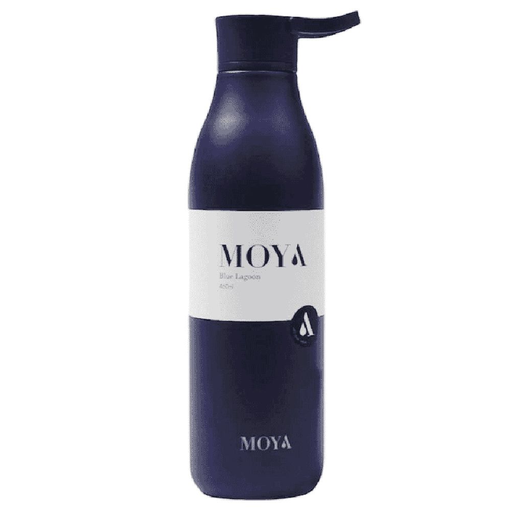 Moya - Blue Lagoon Stainless Steel Water Bottle - 460ml - Navy