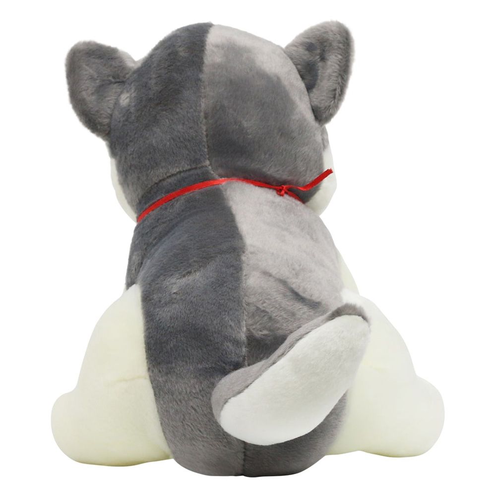 Toto Toys - Plush Soft Toy - Dog - Grey - 35 cm