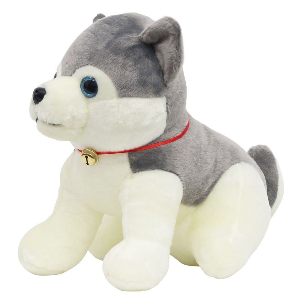 Toto Toys - Plush Soft Toy - Dog - Grey - 35 cm